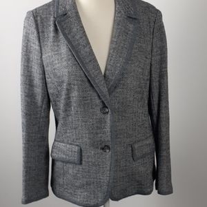 Loft size large herringbone Blazer stretch…